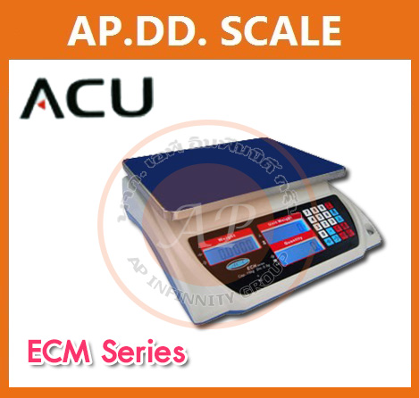 เครื่องชั่งดิจิตอลตั้งโต๊ะ นับจำนวน 3-15kg ยี่ห้อ ACU รุ่น ECM Series